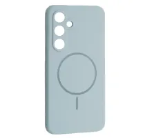 Чохол Silicone Case luxury+MagSafe for Samsung S24 FE Sky Blue mag-2000001594568144483