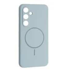 Чохол Silicone Case luxury+MagSafe for Samsung S24 FE Sky Blue mag-2000001594568144483