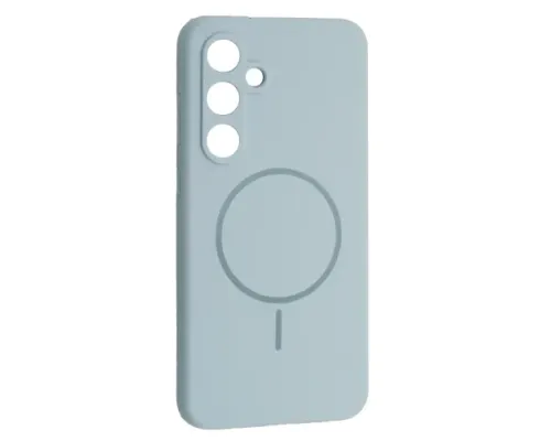 Чохол Silicone Case luxury+MagSafe for Samsung S24 FE Sky Blue mag-2000001594568144483