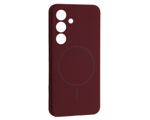 Чохол Silicone Case luxury+MagSafe for Samsung S24+ Plum mag-2000001594704134139