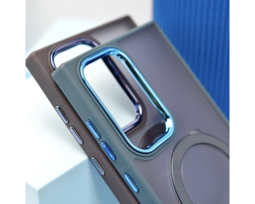 Чохол Matte Ring-MagSafe for Samsung S22 Ultra 5G Світло рожевий mag-2000001500569105291