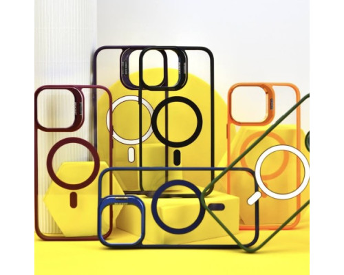 Чохол BRACKET CLEAR CAMERA LENS MAGSAFE for iPhone 12 Pro Dark green mag-2000001504284105378