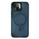 Чохол CASE PRO MATTE FORTABLE CAMERA LENS MAGSAFE for iPhone 14 Dark blue mag-200000151150358288