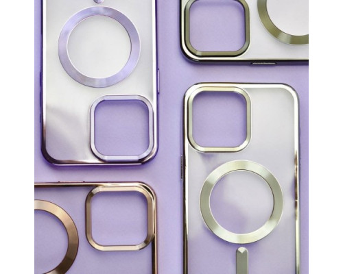 Чохол PRO SHINING (+ LENSES) MagSafe for iPhone 15 Pro Deep purple mag-2000001513811105571