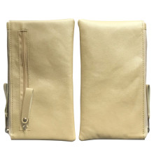 Чохол-кисет на блискавці універсальний 6 дюймов бежевий 067-1 (дві блискавки) mag-2000001528112141274
