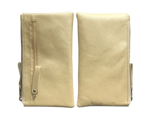 Чохол-кисет на блискавці універсальний 6 дюймов бежевий 067-1 (дві блискавки) mag-2000001528112141274