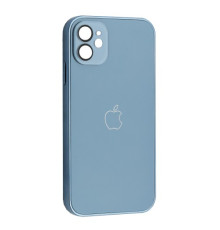 Чохол NEW GLASS MAGSAFE Case for iPhone 12 Light blue mag-200000153913251358