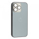 Чохол NEW GLASS MAGSAFE Case for iPhone 13 Pro Titanium grey mag-200000153949151394