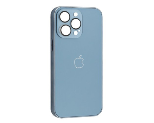 Чохол NEW GLASS MAGSAFE Case for iPhone 14 Pro Max Light blue mag-200000153983551428