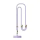 Шнурок ROCK (150см) 8mm з карабіном Phone Strap Lanyard Purple mag-2000001648278152252