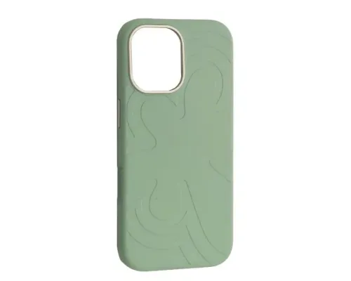Чохол Flower Liquid Silicone Case MagSafe для iPhone 16 Qingshan Jade mag-2000001650479145855