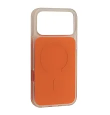 Чохол CLEAR COLOR CASE MAGSAFE (PС+TPU) для iPhone 17 Pro Orange mag-2000001657645146326