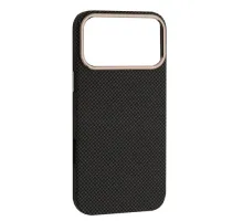 Чохол PC CARBON Style MagSafe for iPhone 17 Pro Black grey mag-2000001669174152549
