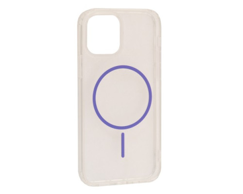 Чохол CLEAR MAGNETIC (Color Slim MagSafe) BOX for iPhone 15 Flaming purple mag-2000001602782137083