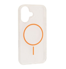 Чохол CLEAR MAGNETIC (Color Slim MagSafe) BOX for iPhone 16 Orange mag-2000001603000137105