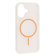 Чохол CLEAR MAGNETIC (Color Slim MagSafe) BOX for iPhone 16 Orange mag-2000001603000137105
