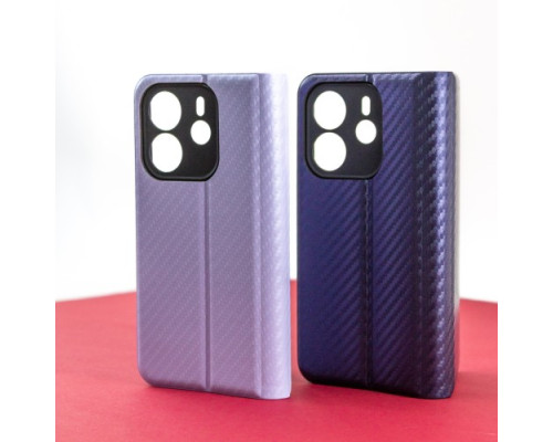 Чехол-книжка Carbon for Xiaomi Redmi Note 14 4G EU Black mag-2000001607343140196