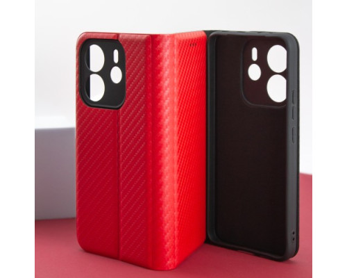 Чехол-книжка Carbon for Xiaomi Redmi Note 14 4G EU Black mag-2000001607343140196