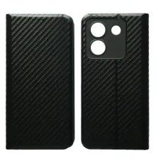 Чехол-книжка Carbon for Xiaomi Poco M7 Pro 5G Black mag-2000001607213145915
