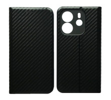 Чехол-книжка Carbon for Xiaomi Redmi Note 14 4G EU Black mag-2000001607343140196