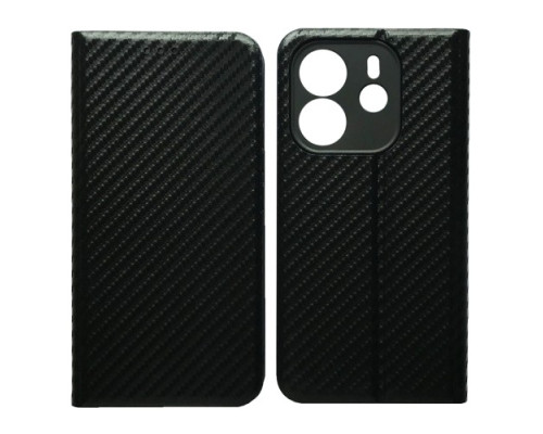 Чехол-книжка Carbon for Xiaomi Redmi Note 14 4G EU Black mag-2000001607343140196