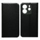 Чехол-книжка Carbon for Xiaomi Redmi Note 14 4G EU Black mag-2000001607343140196