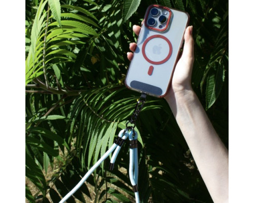 Шнурок LONG (150см) 8mm з карабіном + тримач для чохлів (універсальний) Dark blue mag-2000001613634140064