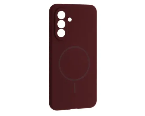 Чохол Silicone Case luxury+MagSafe for Samsung A56 5G Plum mag-2000001625811144518