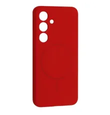 Чохол Silicone Case luxury+MagSafe for Samsung S24 Red mag-2000001625910144528