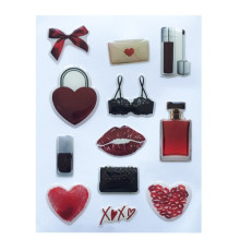 Набір наклейок 3D STICKERS Fashin style 11 mag-2000001626146142133