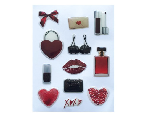 Набір наклейок 3D STICKERS Fashin style 11 mag-2000001626146142133