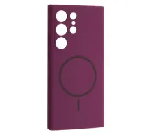 Чохол Silicone Case luxury+MagSafe for Samsung S24 Ultra Purple mag-2000001626740144539