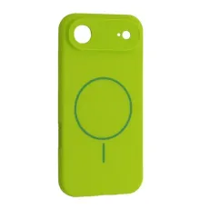 Чохол Silicone Case Full Camera Fine Ring MagSafe for iPhone 17 Air Emerald green mag-2000001628355145214