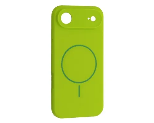 Чохол Silicone Case Full Camera Fine Ring MagSafe for iPhone 17 Air Emerald green mag-2000001628355145214
