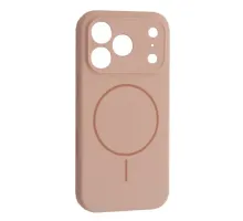 Чохол Silicone Case Full Camera Fine Ring MagSafe for iPhone 17 Pro Pink mag-2000001628652145234