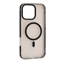 Чохол DULERO Metal Clear MagSafe Case for iPhone 16 Pro Black mag-2000001635933143621