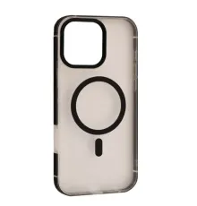 Чохол DULERO Metal Clear MagSafe Case for iPhone 16 Pro Black mag-2000001635933143621