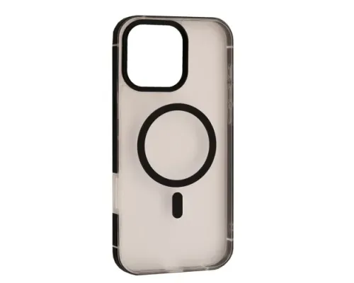 Чохол DULERO Metal Clear MagSafe Case for iPhone 16 Pro Black mag-2000001635933143621