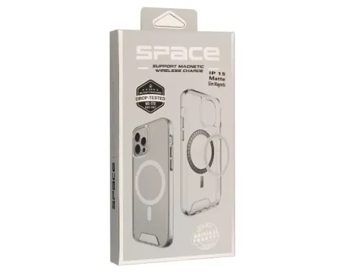 Чохол SPACE MATTE SLIM MagSafe Drop Protection ORIGINAL for iPhone 15 Pro Transparent mag-2000001636350144106