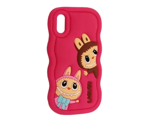 Чохол LABUBU Case for iPhone XR Hot pink mag-2000001636572143794