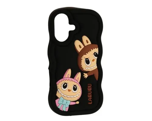 Чохол LABUBU Case for iPhone 16 Black mag-2000001637074143844