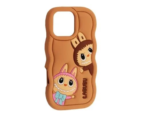 Чохол LABUBU Case for iPhone 16 Pro Max Brown mag-2000001637296143854