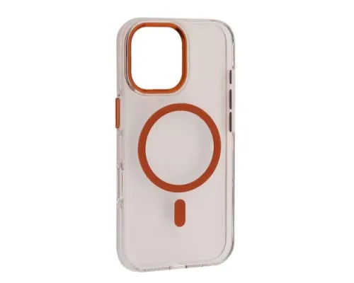 Чохол Silver Shield Magsafe for iPhone 17 Transparent Orange mag-2000001637388144271