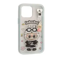 Чохол LABUBU (з брелком) for iPhone 13 Pro Max Blue mag-2000001637920143904