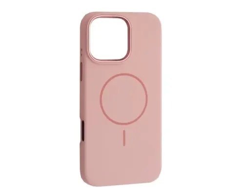 Чохол Liquid Silicone Case Metal Camera MagSafe для iPhone 16 Pro Max Pink mag-2000001638644144136