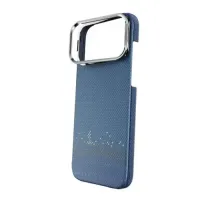Чохол WiWU ARAMID ARMOR DCC-208 MagSafe for iPhone 17 Pro Black blue mag-6979107510610153671