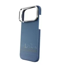 Чохол WiWU ARAMID ARMOR DCC-208 MagSafe for iPhone 17 Pro Black blue mag-6979107510610153671