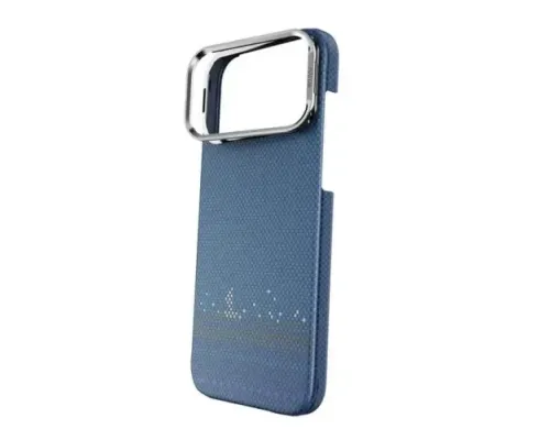 Чохол WiWU ARAMID ARMOR DCC-208 MagSafe for iPhone 17 Pro Black blue mag-6979107510610153671