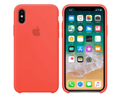 Чохол Silicone case for iPhone X/XS (29) coral mag-200000089095112023