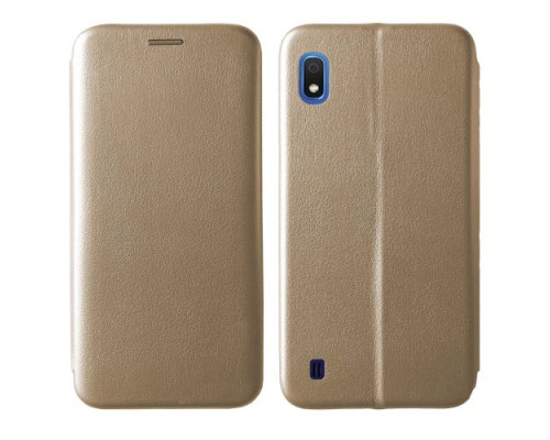 Чохол-книжка Level for Samsung A10 (A105F) Gold mag-200000099856559918